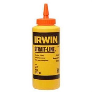 IRWIN Tools Strait-Line High-Visibility Marking Chalk, 8-Ounce
