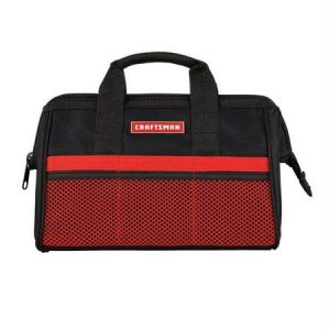 Craftsman 13"  Black/Red Large Mouth 6 Pocket Toolbag