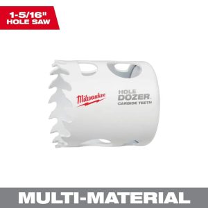 Pack of 1 49-56-0711 1-5/16 Dozer with Carbide Teeth Hole Saw