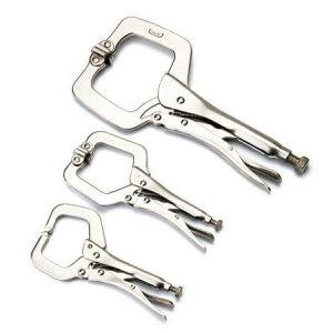 MAXPower 3-Piece Locking C-Clamp Set