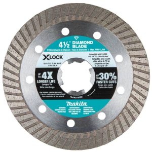 Makita E-07216 Xlock 4-1/2 in. Turbo Rim Diamond Blade