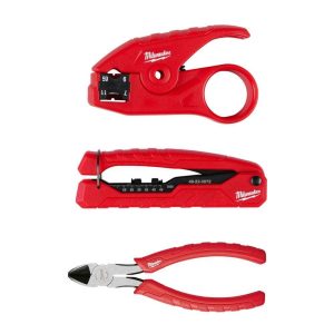 Coax Cable Installation Tool Set with Zipper Pouch